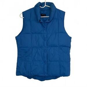 Lands' End Blue Puffer Vest